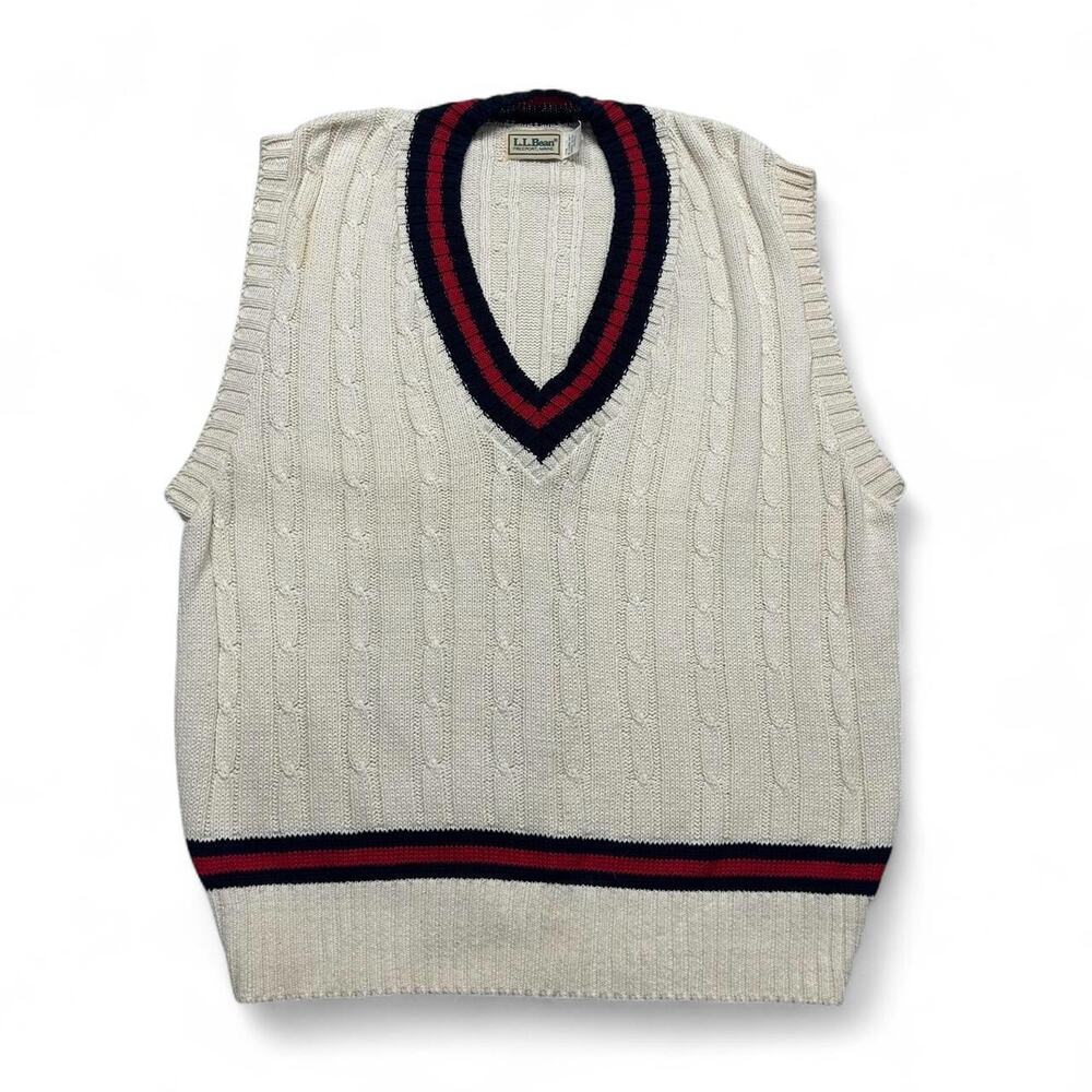 Vintage 80s90s llbean cable knit